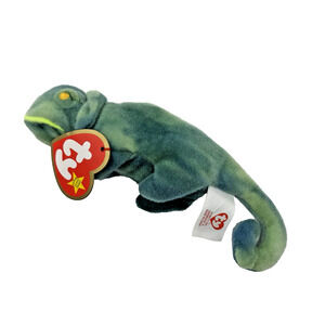 1993 McDonald’s Ty Teenie Beanie Baby #6 Iggy the Iguana Toy 6" w/ Tag